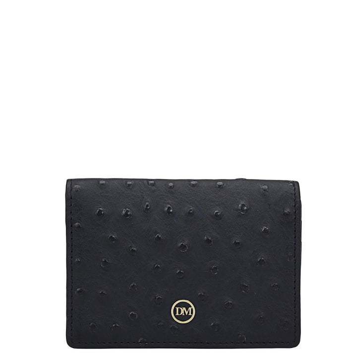 6 Slots Leather Card Case - Black
