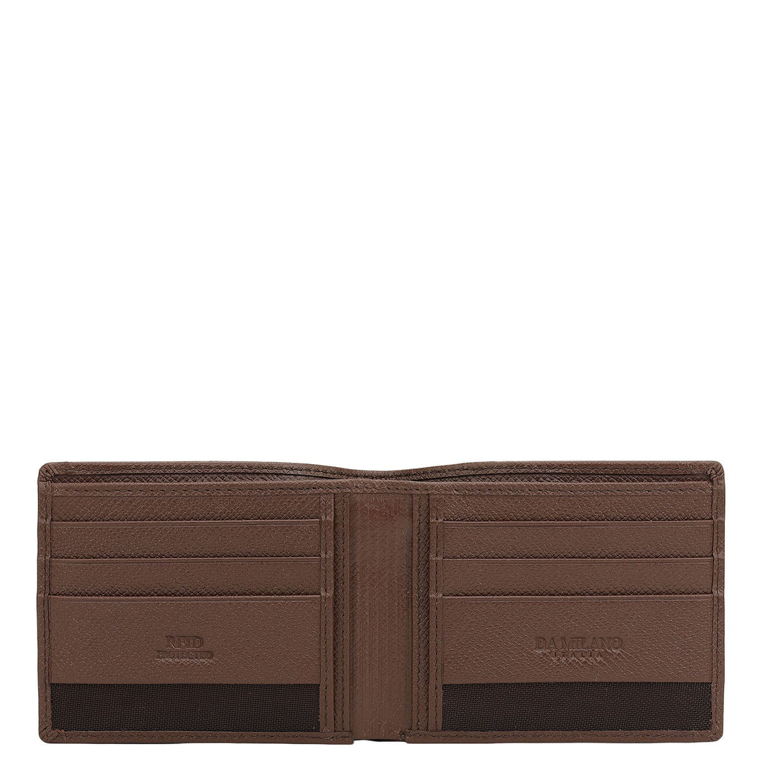 Date Bifold Leather Mens Wallet