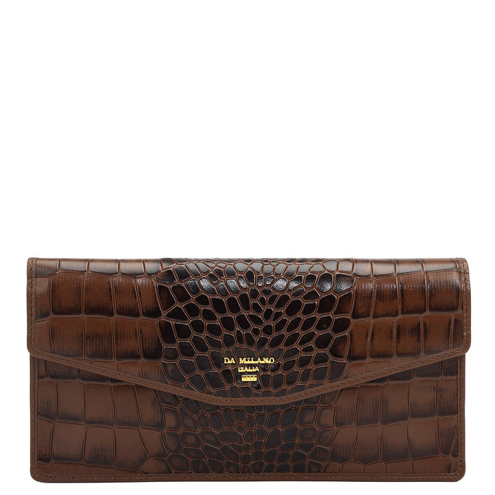 Croco Leather Passport Case - Date