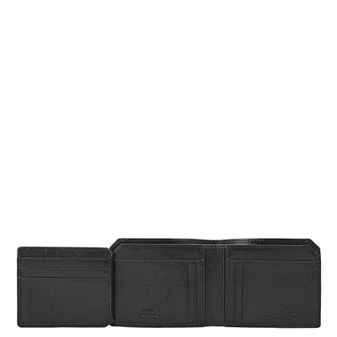 Black Bifold Leather Mens Wallet