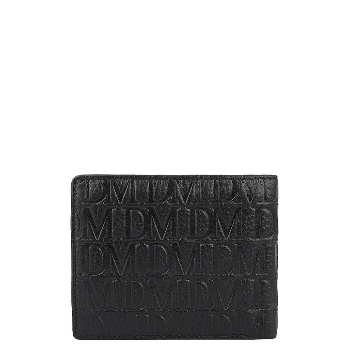 Black Bifold Leather Mens Wallet
