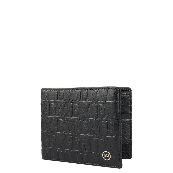 Black Bifold Leather Mens Wallet