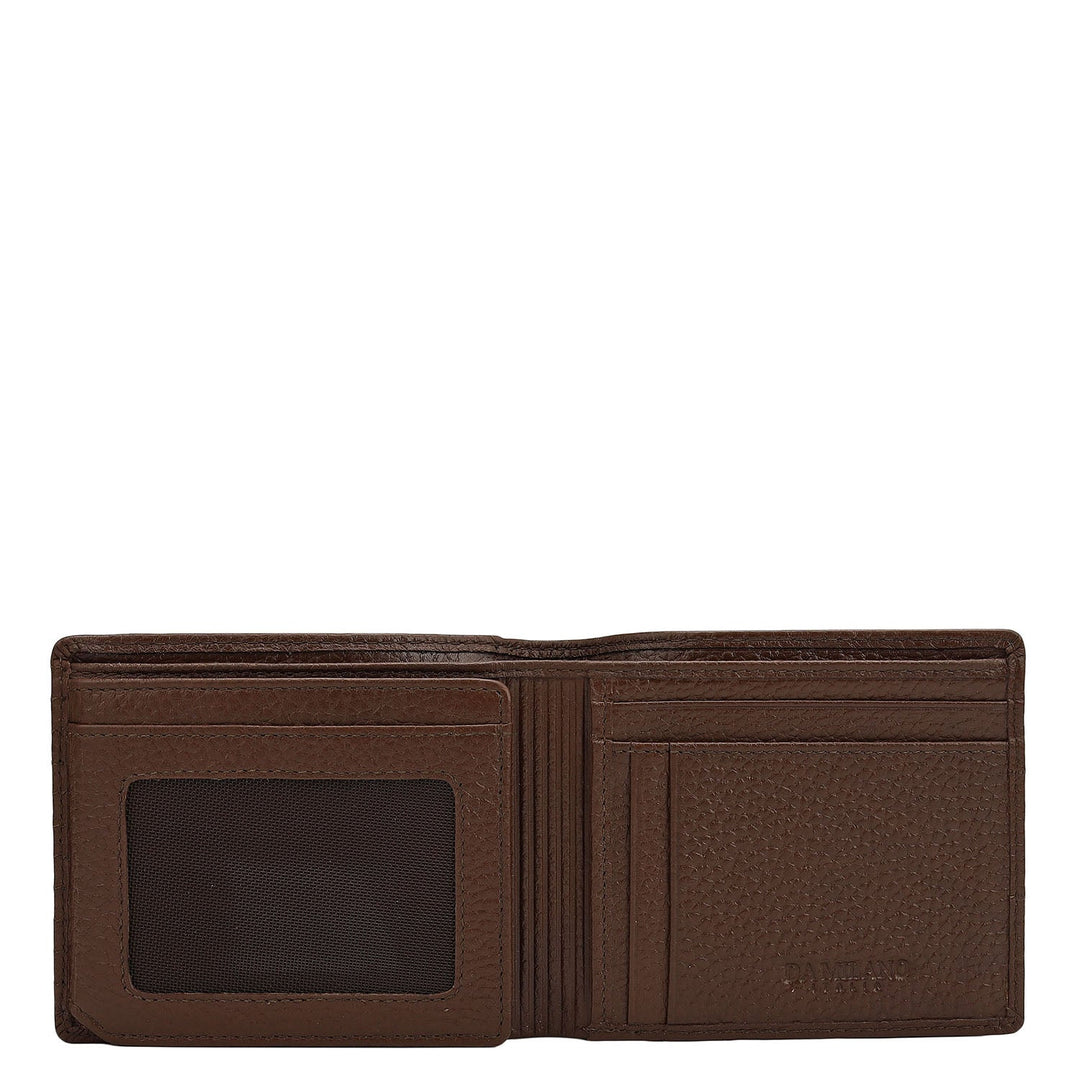 Espresso Bifold Leather Mens Wallet