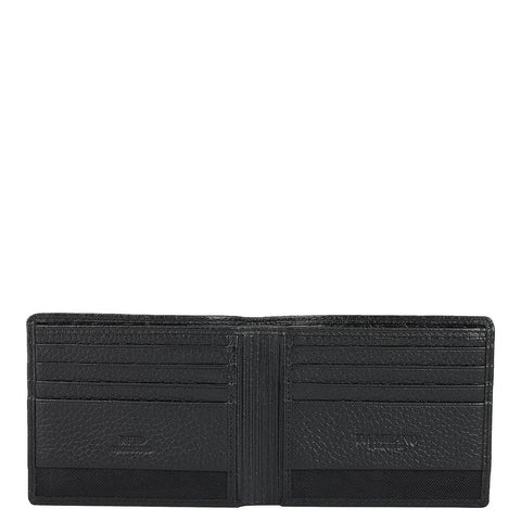 Black Bifold Leather Mens Wallet