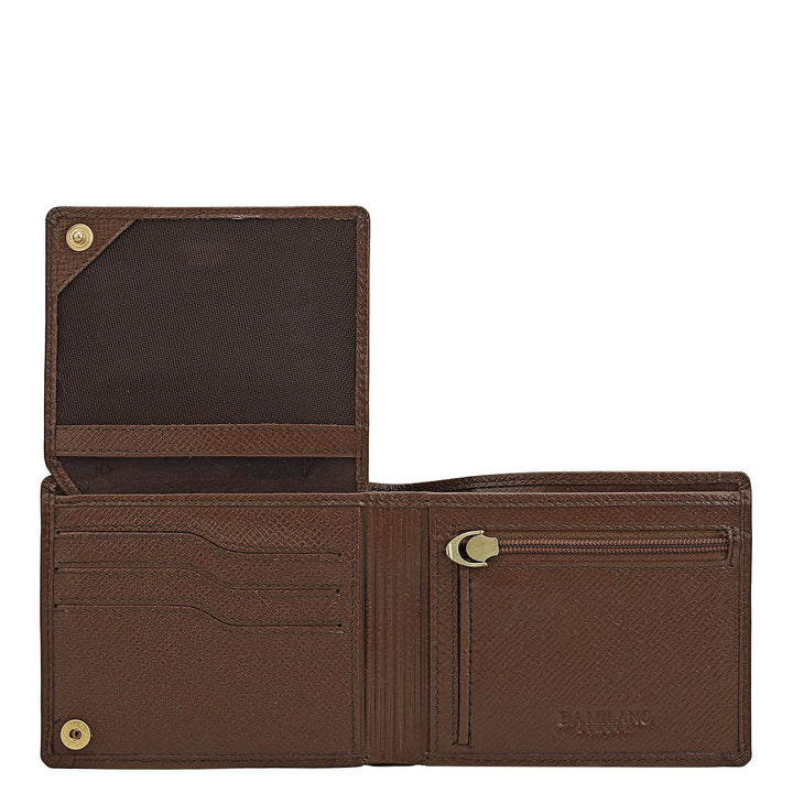 Date Bifold Leather Mens Wallet