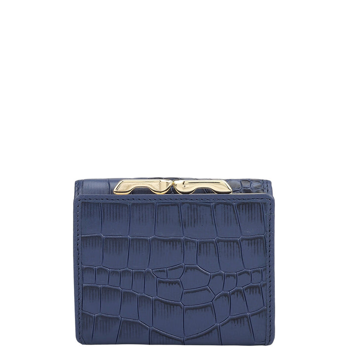 Croco Leather Ladies Wallet - Stardust