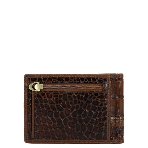 Croco Leather Money Clip - Date
