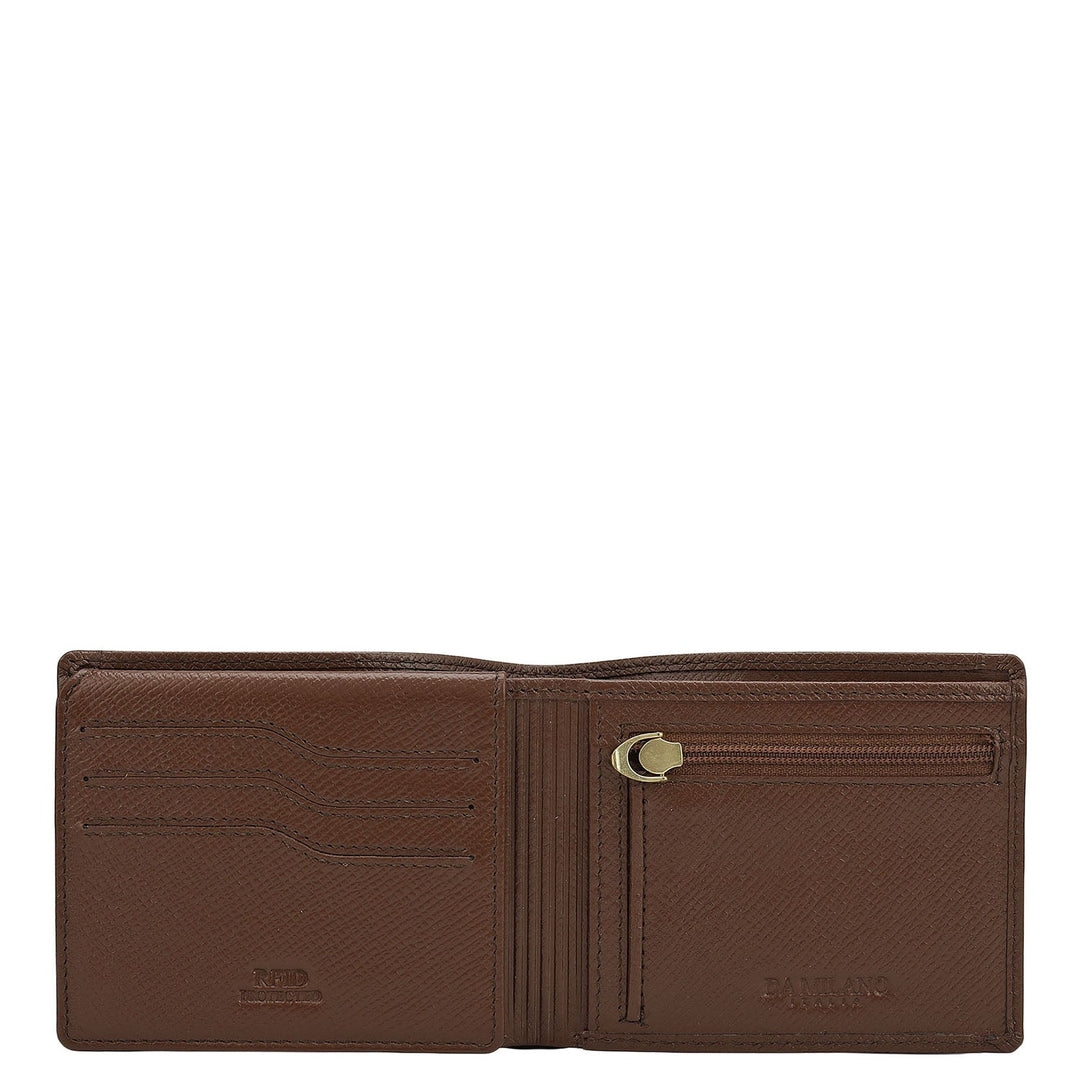 Date Bifold Leather Mens Wallet