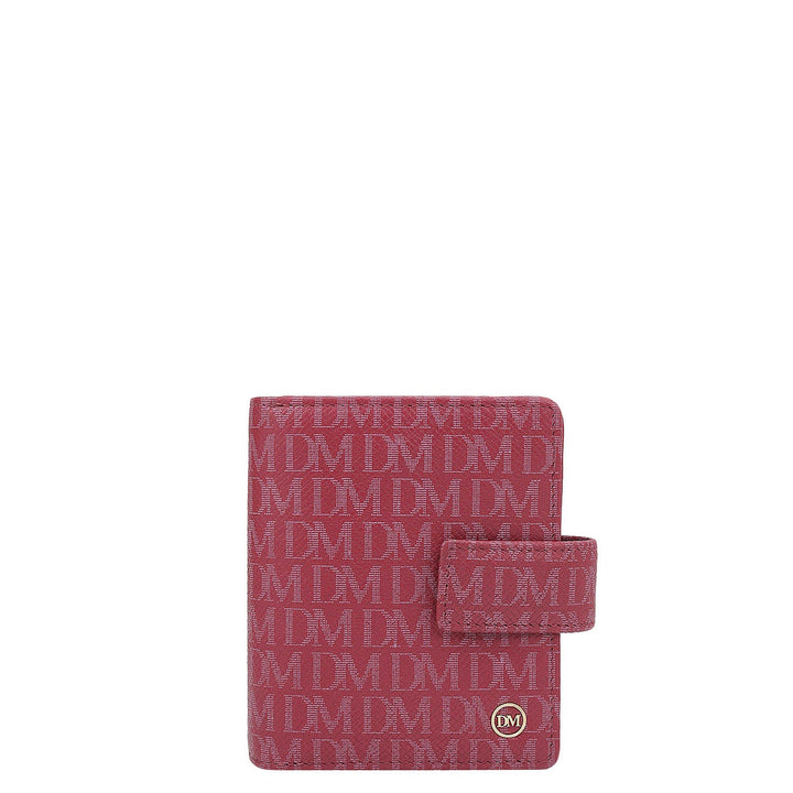 Monogram Leather Ladies Wallet - Plumberry