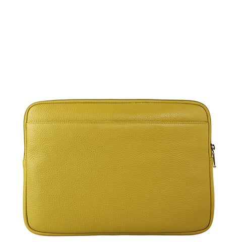 Wax Leather Laptop Sleeve - Green Tea