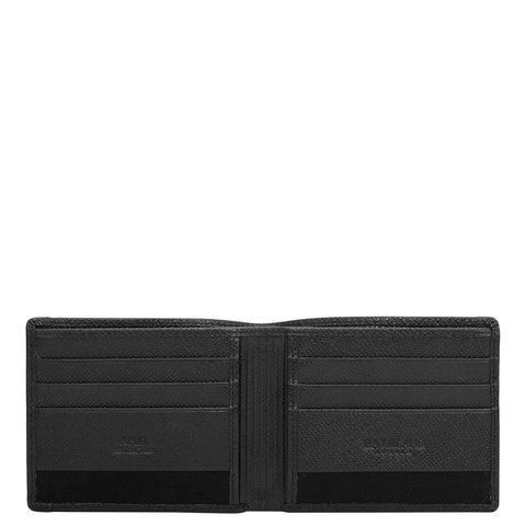 Black Bifold Leather Mens Wallet