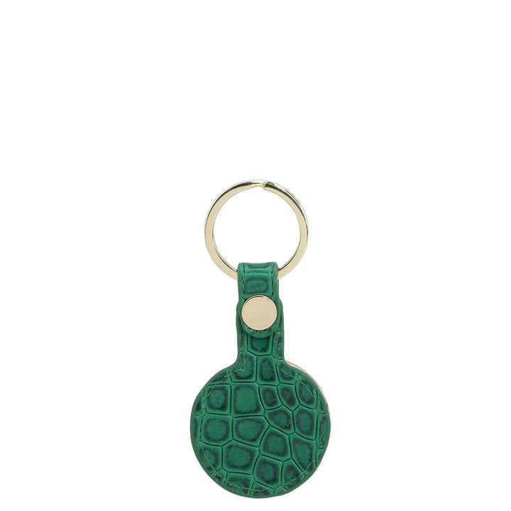 Croco Leather Key Chain - Sea Weed