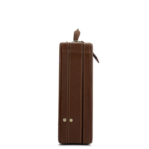 Croco Franzy Leather Brief Case - Date