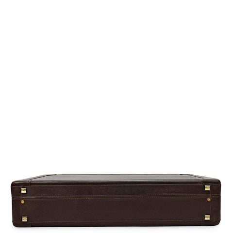 Franzy Leather Brief Case - Chocolate