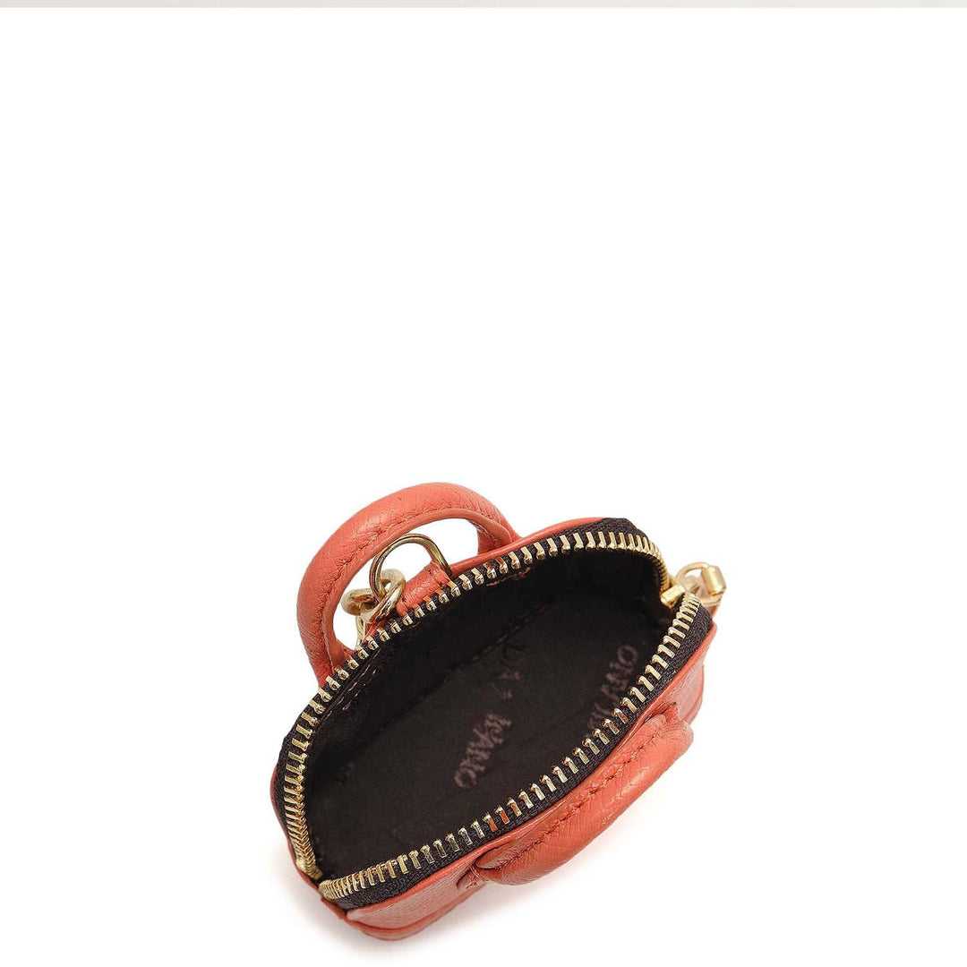 Franzy Leather Bag Hanging - Salmon