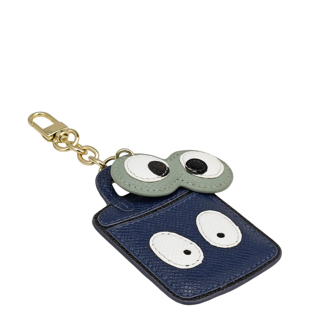 Franzy Leather Bag Hanging - Ink & Blue