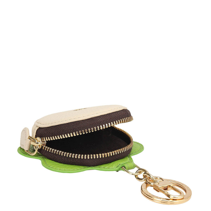 Wax Leather Bag Hanging - Marshmallow & Slime