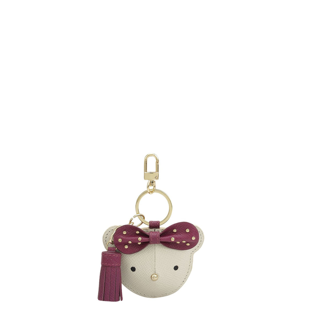 Saffiano Leather Bag Hanging - Dove