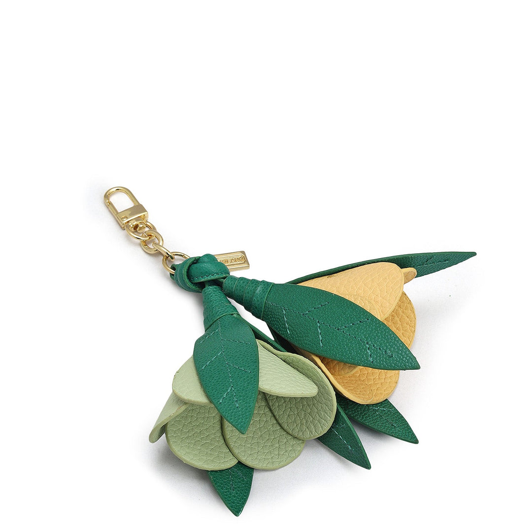 Wax Leather Bag Hanging - Green & Sage