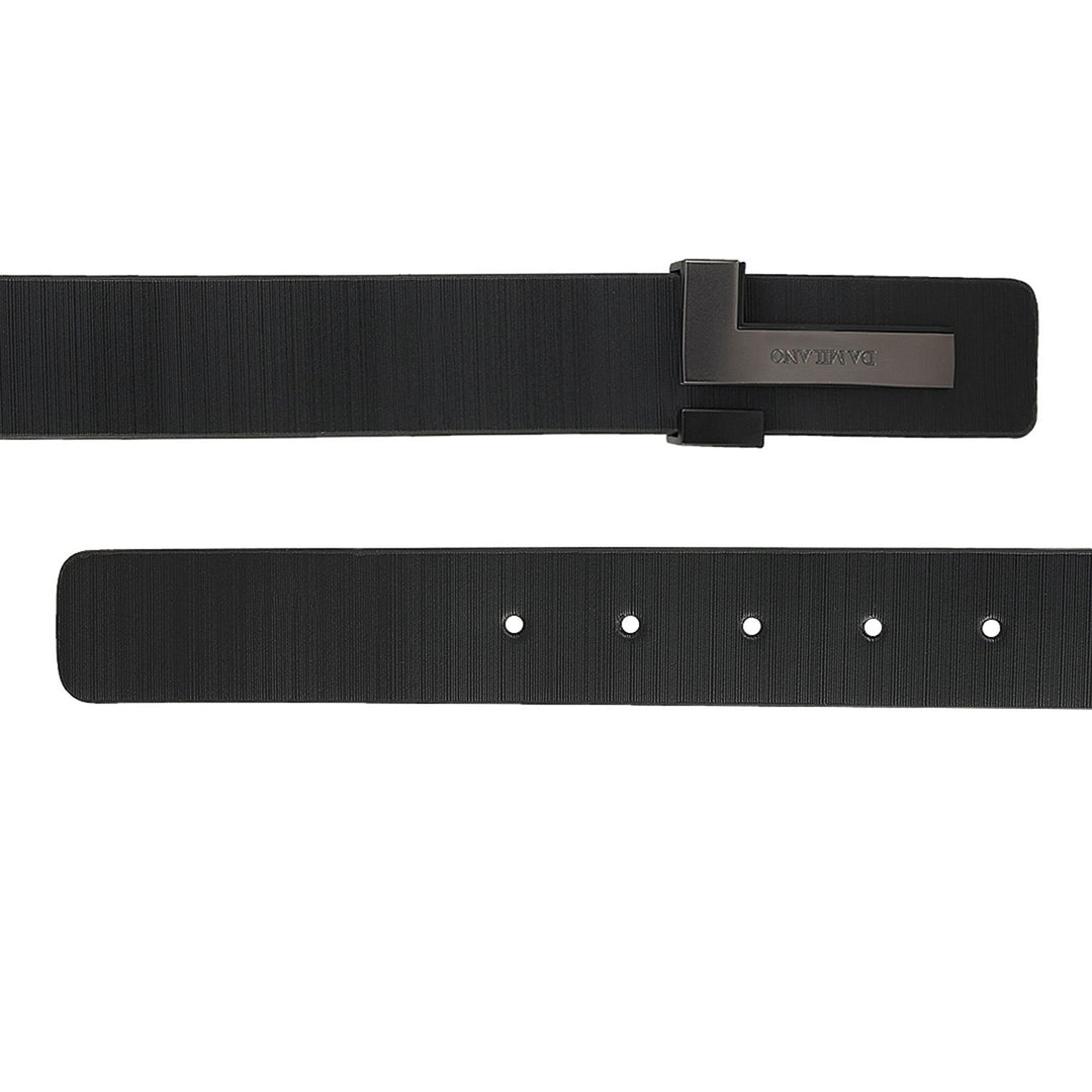 Semi Formal Aztec Leather Mens Belt - Black