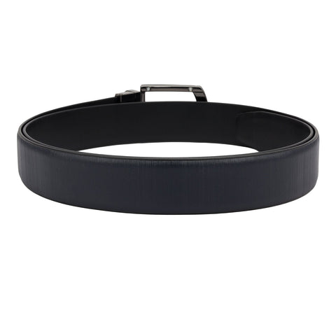 Semi Formal Aztec Leather Mens Belt - Navy & Black