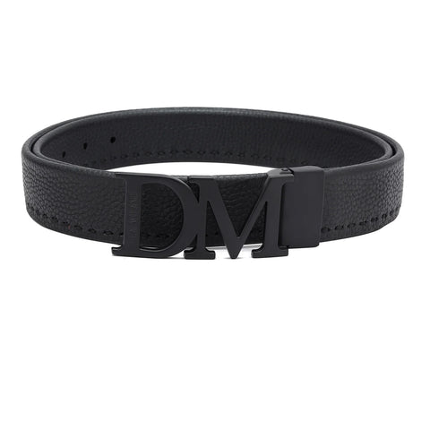 Casual Wax Leather Mens Belt - Black