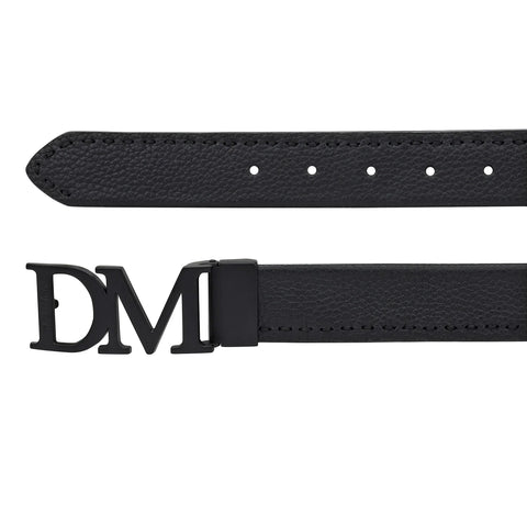 Casual Wax Leather Mens Belt - Black