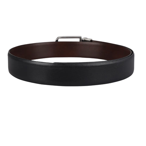 Formal Fish Leather Mens Belt - Black & Brown