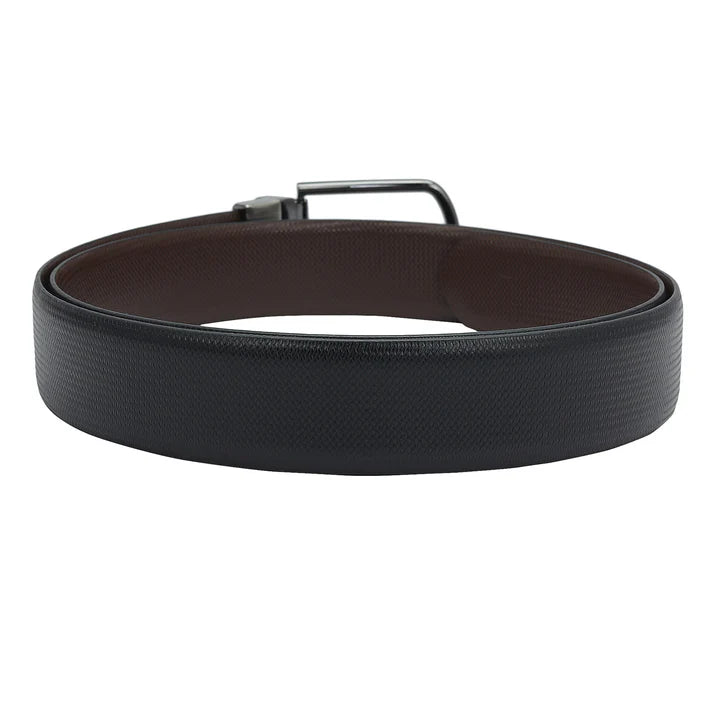 Formal Fish Leather Mens Belt - Black & Brown