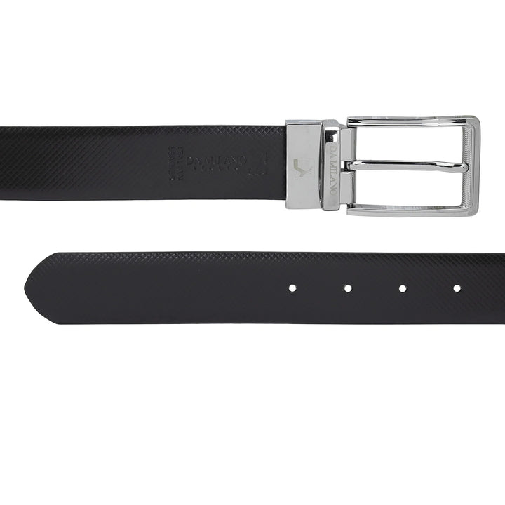 Formal Matrix Leather Mens Belt - Black & Brown