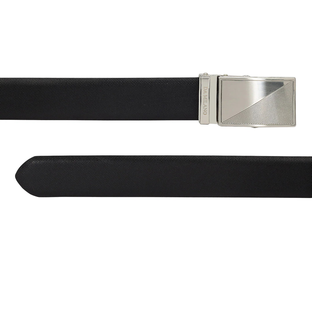 Formal Fish Leather Mens Belt - Black