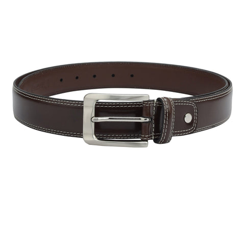 Casual Plain Leather Mens Belt