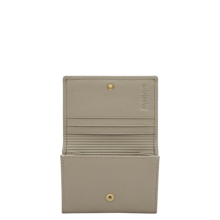 Franzy Leather Card Case - Chalk