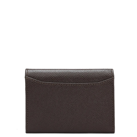 Franzy Leather Card Case - Chocolate