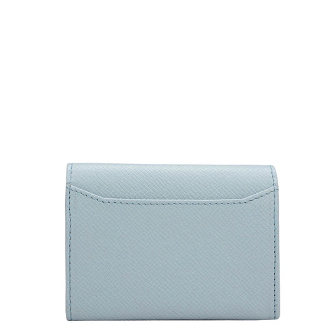 Franzy Leather Card Case - Cloud Blue