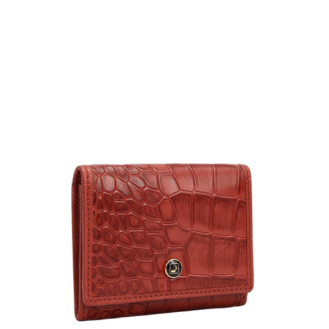 4 Slots Leather Card Case - Brick