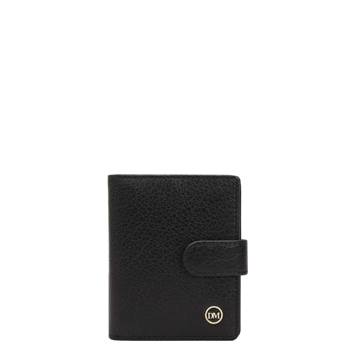 Multi Slot Leather Card Case - Black