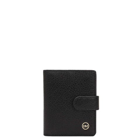 Multi Slot Leather Card Case - Black