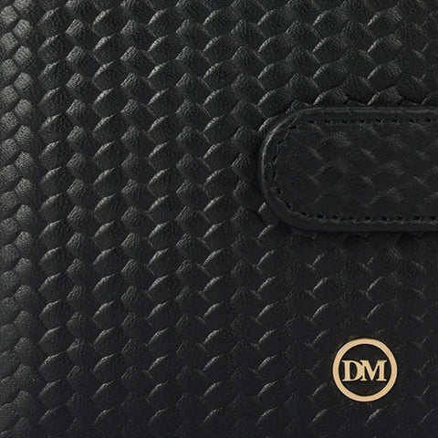 Multi Slot Leather Card Case - Black
