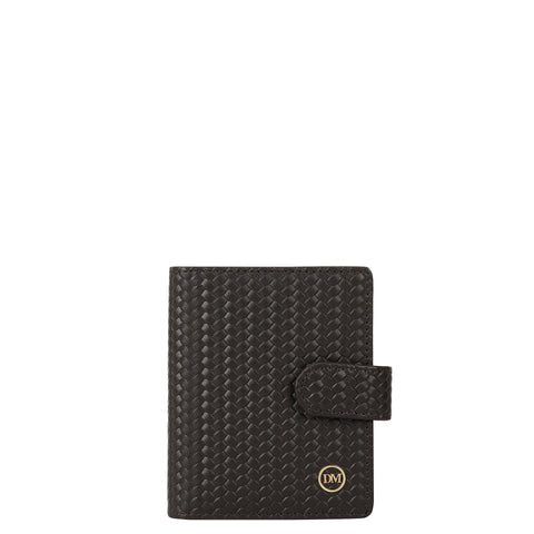 Multi Slot Leather Card Case - Brown