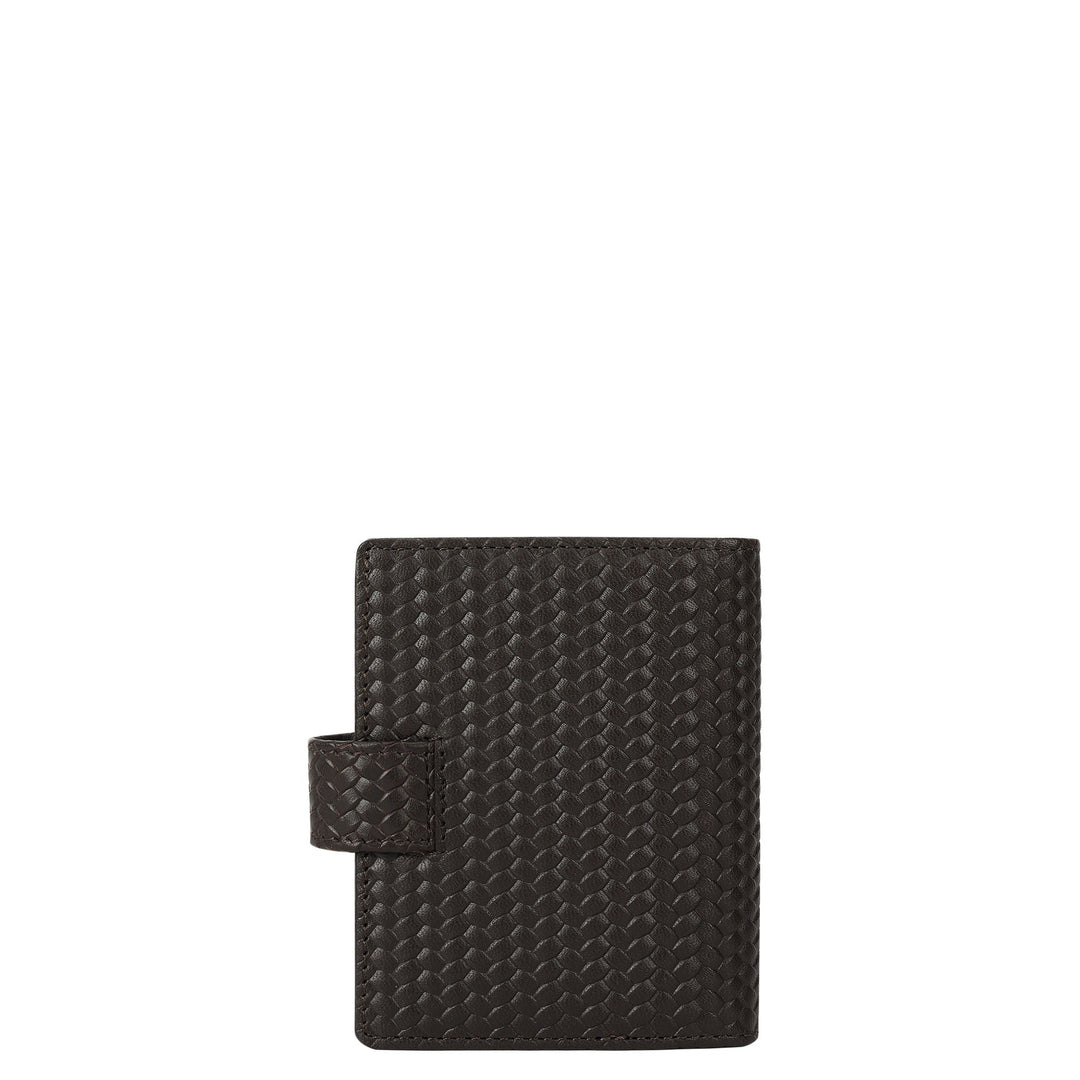 Multi Slot Leather Card Case - Brown