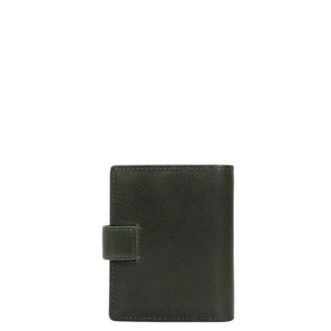 Multi Slot Leather Card Case - Petrol Green
