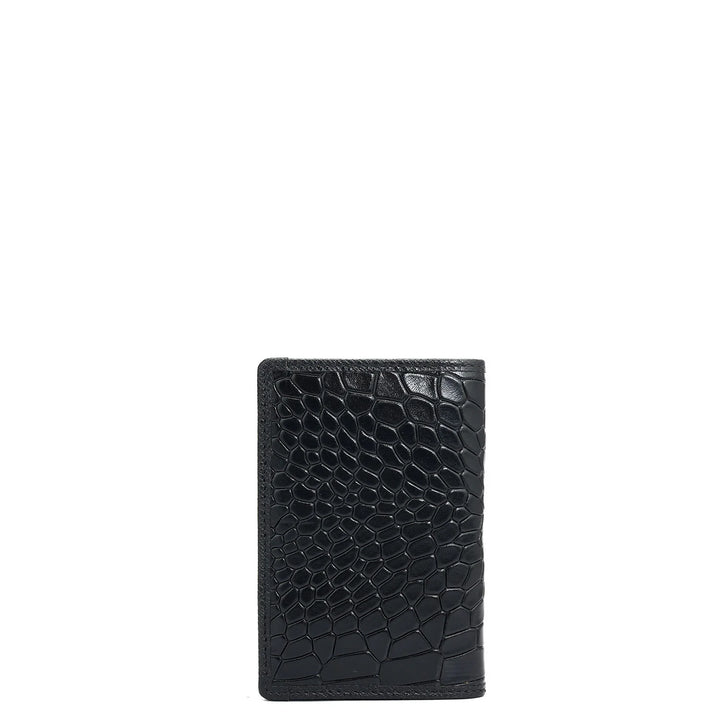 10 Slots Leather Card Case - Black