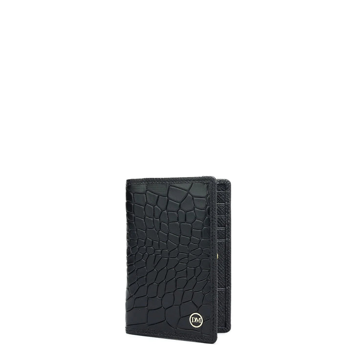 10 Slots Leather Card Case - Black