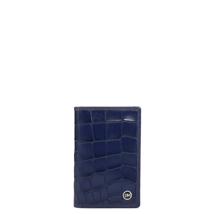 10 Slots Leather Card Case - Ink Blue