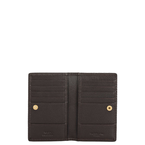 Multi Slot Leather Card Case - Brown