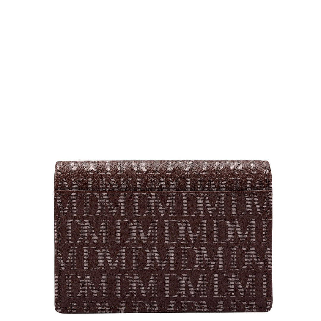 4 Slots Leather Card Case - Date