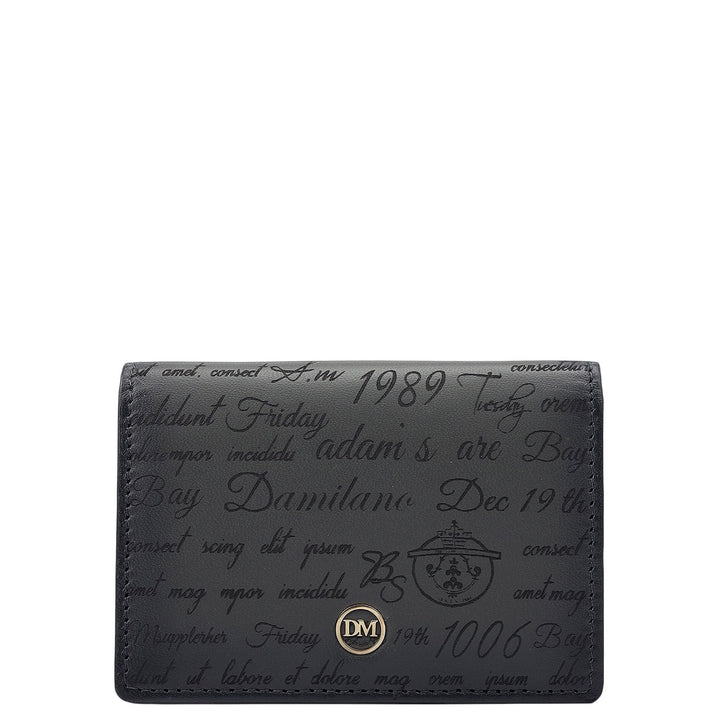 4 Slots Leather Card Case - Grey