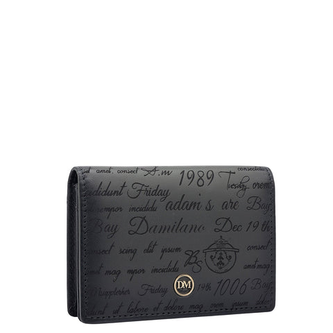 4 Slots Leather Card Case - Grey