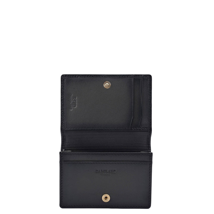 4 Slots Leather Card Case - Grey